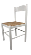 Carica l'immagine nel visualizzatore di Gallery, Sedia Pisa, in Legno Massello, Seduta in Paglia, Varie Colorazioni Disponibili