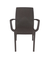 Carica l'immagine nel visualizzatore di Gallery, Sedia Indy, in Polipropilene, Impilabile, con Braccioli, Esterno Interno Campeggio Giardino 100% Made in Italy