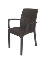 Carica l'immagine nel visualizzatore di Gallery, Sedia Indy, in Polipropilene, Impilabile, con Braccioli, Esterno Interno Campeggio Giardino 100% Made in Italy