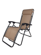 Carica l'immagine nel visualizzatore di Gallery, Sdraio Gravity Zero, per Giardino Esterno in Textilene, Pieghevole, Reclinabile, Estate Spiaggia, qualità Top
