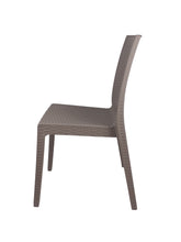 Carica l'immagine nel visualizzatore di Gallery, Sedia Selene, in Resina, Simil Rattan, Vari Colori, Esterno, Giardino, Alta qualità, Impilabile