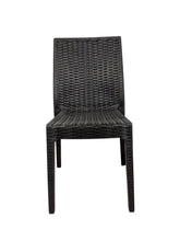 Carica l'immagine nel visualizzatore di Gallery, Sedia Selene, in Resina, Simil Rattan, Vari Colori, Esterno, Giardino, Alta qualità, Impilabile