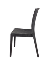 Carica l'immagine nel visualizzatore di Gallery, Sedia Selene, in Resina, Simil Rattan, Vari Colori, Esterno, Giardino, Alta qualità, Impilabile