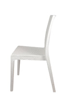 Carica l'immagine nel visualizzatore di Gallery, Sedia Selene, in Resina, Simil Rattan, Vari Colori, Esterno, Giardino, Alta qualità, Impilabile