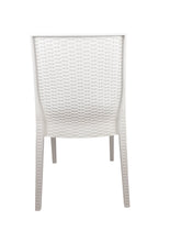 Carica l'immagine nel visualizzatore di Gallery, Sedia Selene, in Resina, Simil Rattan, Vari Colori, Esterno, Giardino, Alta qualità, Impilabile