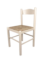 Carica l'immagine nel visualizzatore di Gallery, Sedia Pisa, in Legno Massello, Seduta in Paglia, Varie Colorazioni Disponibili
