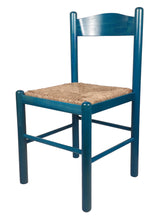 Carica l'immagine nel visualizzatore di Gallery, Sedia Pisa, in Legno Massello, Seduta in Paglia, Varie Colorazioni Disponibili