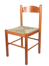 Carica l'immagine nel visualizzatore di Gallery, Sedia Pisa, in Legno Massello, Seduta in Paglia, Varie Colorazioni Disponibili