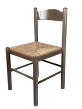 Carica l'immagine nel visualizzatore di Gallery, Sedia Pisa, in Legno Massello, Seduta in Paglia, Varie Colorazioni Disponibili