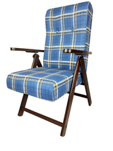 Carica l'immagine nel visualizzatore di Gallery, Poltrona Molisana, in Legno, Sdraio Reclinabile in 4 Posizioni, Alta qualità, 100% Made in Italy