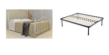 Carica l'immagine nel visualizzatore di Gallery, Letto Matrimoniale, Ferro BATTUTO, Modello Denise, 100% Made in Italy