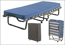 Carica l'immagine nel visualizzatore di Gallery, Brandina Pieghevole, Rete 80x200, Automatica, 15 DOGHE, Materasso Alto 10 cm, Facile e Resistente, Salvaspazio, 100% Made in Italy