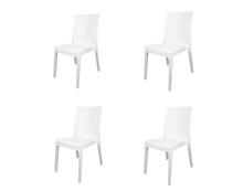 Carica l'immagine nel visualizzatore di Gallery, Sedia Selene, in Resina, Simil Rattan, Vari Colori, Esterno, Giardino, Alta qualità, Impilabile