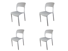 Carica l'immagine nel visualizzatore di Gallery, Sedia Luna DESIGN top per Esterno ed Interno, Impilabile, qualità Super