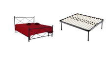 Carica l'immagine nel visualizzatore di Gallery, Letto Matrimoniale, Ferro BATTUTO, Vari Colori, Modello Thomas, 100% Made in Italy