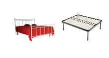 Carica l'immagine nel visualizzatore di Gallery, Letto Matrimoniale, Ferro BATTUTO, Modello Rita, Vari Colori, 100% Made in Italy