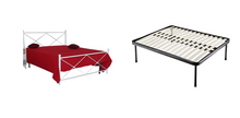Carica l'immagine nel visualizzatore di Gallery, Letto Matrimoniale, Ferro BATTUTO, Vari Colori, Modello Thomas, 100% Made in Italy