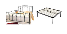 Carica l'immagine nel visualizzatore di Gallery, Letto Matrimoniale, Ferro BATTUTO, Modello Lancia, Vari Colori, 100% Made in Italy