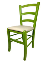 Carica l'immagine nel visualizzatore di Gallery, Sedia Venezia Paesana, SEDUTA IMBOTTITA, in Legno Massello, Vari Colori, Alta qualità, Ordine Minimo 2 Pezzi