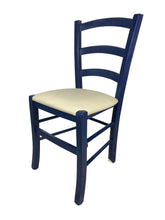 Carica l'immagine nel visualizzatore di Gallery, Sedia Venezia Paesana, SEDUTA IMBOTTITA, in Legno Massello, Vari Colori, Alta qualità, Ordine Minimo 2 Pezzi