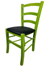 Carica l'immagine nel visualizzatore di Gallery, Sedia Venezia Paesana, SEDUTA IMBOTTITA, in Legno Massello, Vari Colori, Alta qualità, Ordine Minimo 2 Pezzi