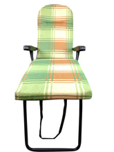 Carica l'immagine nel visualizzatore di Gallery, Poltrona Sdraio Pompei, Telaio in Ferro Imbottito, Comoda, Reclinabile in 6 Posizioni, Pieghevole PIC- Nic Esterno Interno 100% Made in Italy