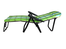 Carica l'immagine nel visualizzatore di Gallery, Poltrona Sdraio Pompei, Telaio in Ferro Imbottito, Comoda, Reclinabile in 6 Posizioni, Pieghevole PIC- Nic Esterno Interno 100% Made in Italy