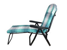 Carica l'immagine nel visualizzatore di Gallery, Poltrona Sdraio Pompei, Telaio in Ferro Imbottito, Comoda, Reclinabile in 6 Posizioni, Pieghevole PIC- Nic Esterno Interno 100% Made in Italy