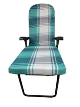 Carica l'immagine nel visualizzatore di Gallery, Poltrona Sdraio Pompei, Telaio in Ferro Imbottito, Comoda, Reclinabile in 6 Posizioni, Pieghevole PIC- Nic Esterno Interno 100% Made in Italy