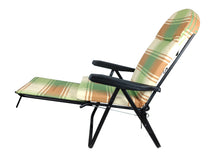Carica l'immagine nel visualizzatore di Gallery, Poltrona Sdraio Pompei, Telaio in Ferro Imbottito, Comoda, Reclinabile in 6 Posizioni, Pieghevole PIC- Nic Esterno Interno 100% Made in Italy