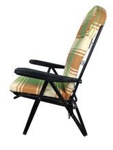 Carica l'immagine nel visualizzatore di Gallery, Poltrona Sdraio Pompei, Telaio in Ferro Imbottito, Comoda, Reclinabile in 6 Posizioni, Pieghevole PIC- Nic Esterno Interno 100% Made in Italy