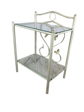 Carica l'immagine nel visualizzatore di Gallery, Letto Matrimoniale a Baldacchino, Ferro BATTUTO, Modello Cuore, Qualità 100% Made in Italy