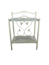 Carica l'immagine nel visualizzatore di Gallery, Letto Matrimoniale a Baldacchino, Ferro BATTUTO, Modello Cuore, Qualità 100% Made in Italy