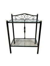 Carica l'immagine nel visualizzatore di Gallery, Comodini in Ferro Battuto, Vari Modelli e Colori, ALTA QUALITA', Base Letto Camera 100% MADE IN ITALY