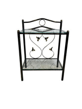 Carica l'immagine nel visualizzatore di Gallery, Comodini in Ferro Battuto, Vari Modelli e Colori, ALTA QUALITA', Base Letto Camera 100% MADE IN ITALY