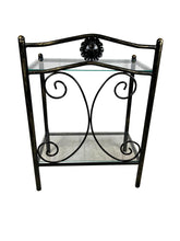 Carica l'immagine nel visualizzatore di Gallery, Comodini in Ferro Battuto, Vari Modelli e Colori, ALTA QUALITA', Base Letto Camera 100% MADE IN ITALY