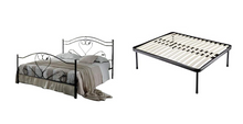 Carica l'immagine nel visualizzatore di Gallery, Letto Matrimoniale, Ferro BATTUTO, Modello Cuore, Vari Colori, 100% Made in Italy