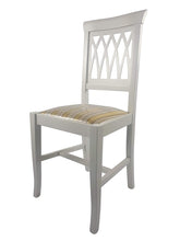 Carica l'immagine nel visualizzatore di Gallery, Sedia Griglia, in Legno Massello, Vari Colori e Sedute, Ordine Minimo 2 Pezzi