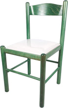 Carica l'immagine nel visualizzatore di Gallery, Sedia Pisa, in Legno Massello, Seduta in Paglia, Varie Colorazioni Disponibili