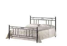 Carica l'immagine nel visualizzatore di Gallery, Letto Matrimoniale, Ferro BATTUTO, Modello Rita, Vari Colori, 100% Made in Italy