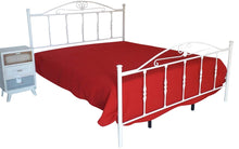 Carica l'immagine nel visualizzatore di Gallery, Letto Matrimoniale, in Ferro BATTUTO, Modello Tiziano, Vari Colori Disponibili, 100% MADE IN ITALY