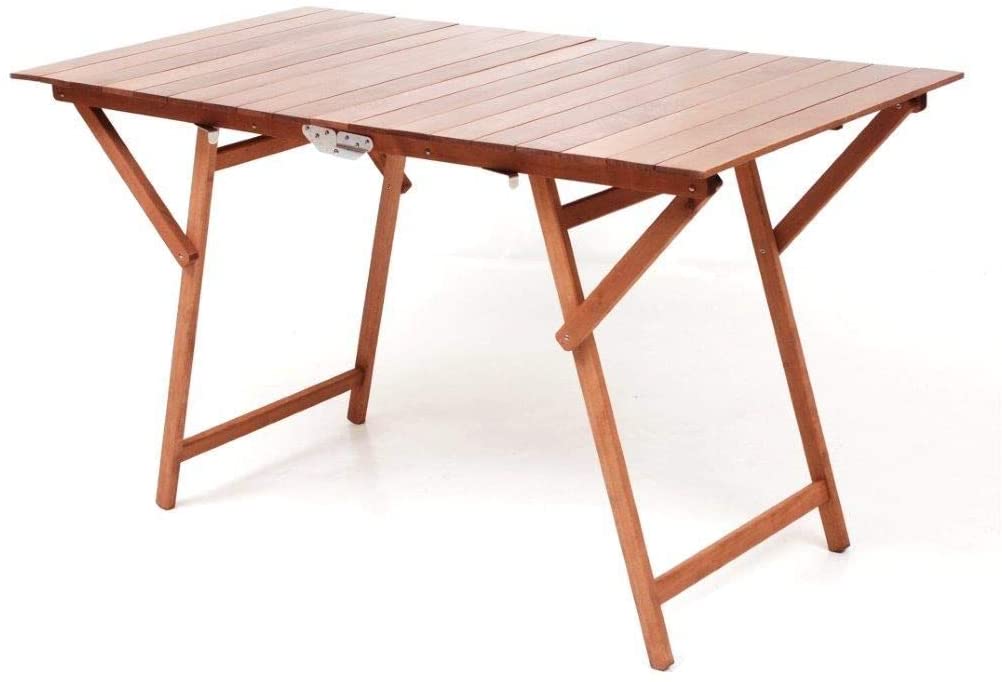 Tavolo Pieghevole Da Esterno In Legno Teak 80x80cm Vulcano Promozione - Foto 11